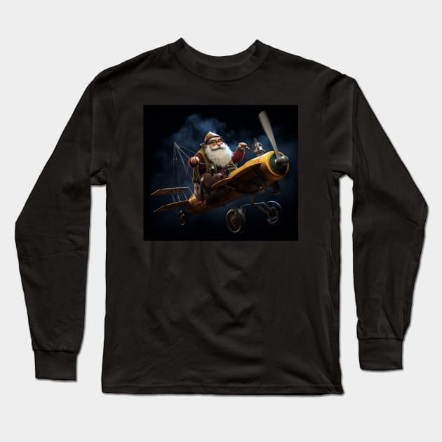The Ultralight Flying Dwarf Long Sleeve T-Shirt by patfish
